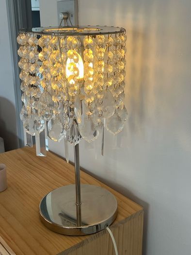 beautiful crystal  lamp