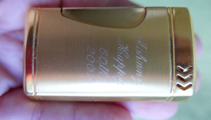 Vintage Ronson Gold Tone Lighter Made In England Tested In Original Box