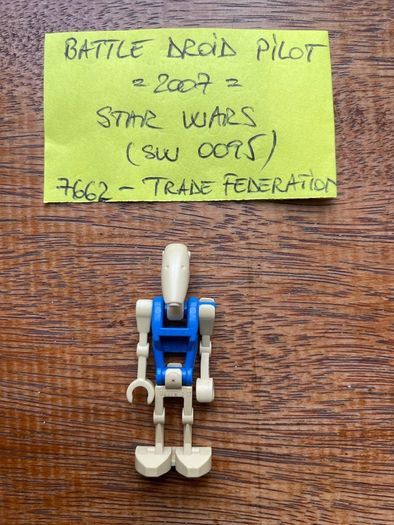 Lego minifigure Battle Droid Pilot sw0095 - 2007