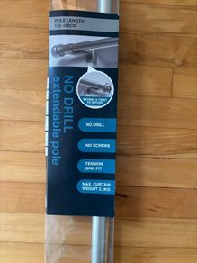 NEW No Drill Curtain Pole