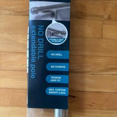 NEW No Drill Curtain Pole