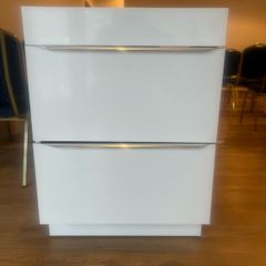 GoodHome Imandra Gloss White Freestanding Basin Cabinet Unit (60 x 82 x 45 cm)