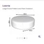 DFS Lawrie Formal Back 4 seater Sofa with  a large round pattern and plan footstool, PRICE DROP OPEN TO OFFERS Image 9