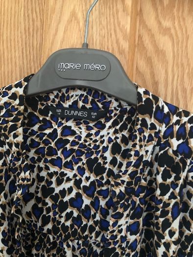 Dressy animal print top