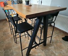 High Kitchen Table & 4 Chairs