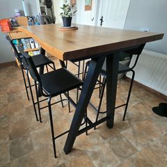 High Kitchen Table & 4 Chairs
