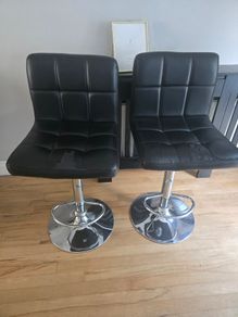 Black & Chrome Barstools