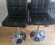 Black & Chrome Barstools