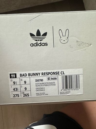 NEW adidas Bad Bunny Response CL Paso Fino UK9