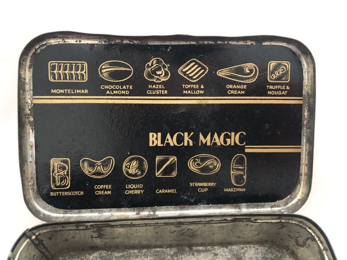 Vintage Black Magic Rowntree Chocolate Tin