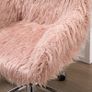 Faux Fur Desk Chair, Swivel Vanity Chair with Adjustable Height and Wheels for Office, Bedroom (FREE SHIPPING) Image 8