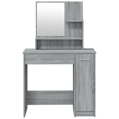 MULTIPLE COLOURS AVAILABLE Dressing Table with Mirror Grey Sonoma 86.5x35x136 cm