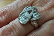 Sterling Silver Ring - Size Q - Stamped for Silver (S54)