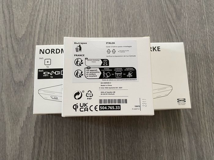 IKEA NORDMARKE Portable qi Wireless Charger, power bank