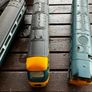 2 Hornby British rail engines and 2 British rail coaches. Don't have a controller so don't know if they work or not Hornby train Image 6