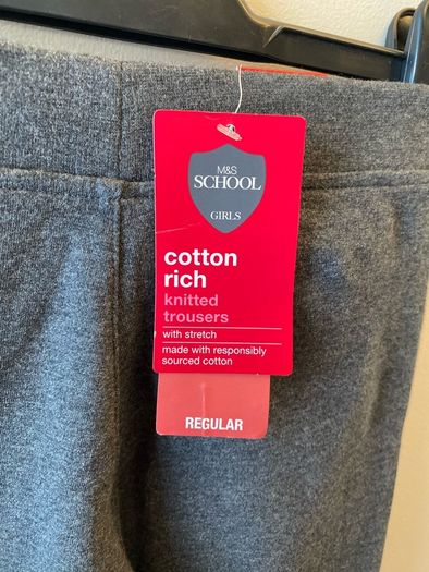 New M&S grey trousers (age 7-8)