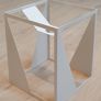 Modern lamp shade white metal Image 3
