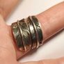Handmade American Native Sterling Silver Feather Ring Image 5