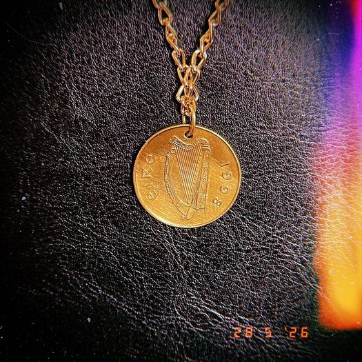 1998 20p Irish Punt Coin Necklace
