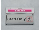 Staff Only Sign
