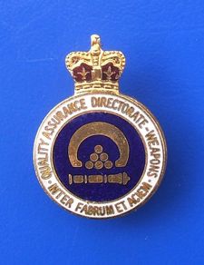 Quality Assurance Directorate of Weapons (British Army) - staff/personnel badge (c.1980's)