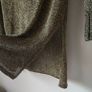 HM Womens Black and Gold Glitter Stretch Mesh long top, size 10 Image 2