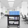 Heavy Duty 3 Tier Utility Service Cart 250kg Capacity with Lockable Wheels for Warehouse Garage and Workshop Image 6
