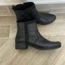 Rieker Leather Studded Ankle Boots Black  Size 40 Like New Image 2