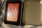 Brand new, Red zippo style lighter in metal casing