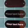 Engraved tags with screws Image 3