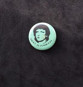 Manic Street Preachers : Nicky is Innocent - Vintage Green Button Badge