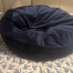 Navy velvet Beanbag