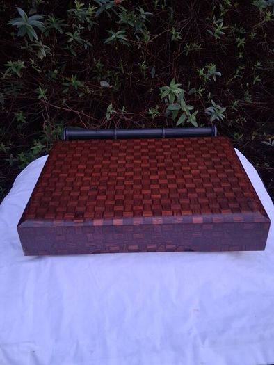 Japanese Wooden Parquet Stationery Box