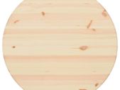Table Top Natural Pinewood Round 25 mm 90 cm