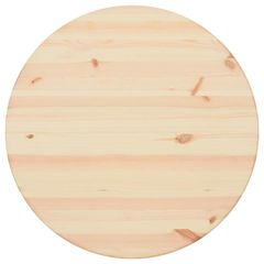 Table Top Natural Pinewood Round 25 mm 90 cm