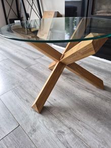 Glass coffee table