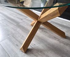 Glass coffee table