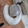 U-Shaped Maternity Pregnancy Pillow + Extra Grey Cover Image 3