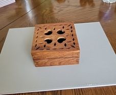 Pot pourri hardwood box