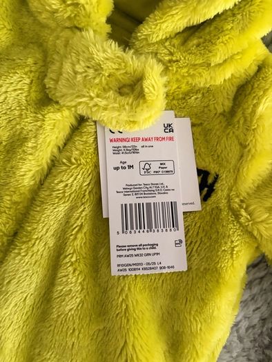 Brand New Baby Grinch Onesie