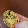 Vintage embroidery rose brooch / pendant Image 3