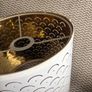 White and gold lampshade Image 4