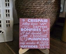 Square Autumn Halloween decor