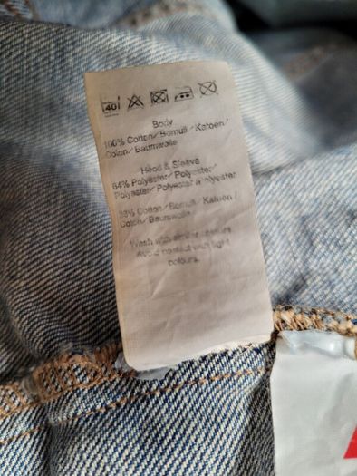 Brand New River Island Mens Hooded Denim Jacket - Size XXL