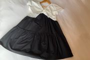 Girls stunning black white occasion party dress Zara