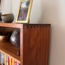 Mid century teak bookcase display vintage retro Image 4