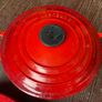 Le Creuset Cast Iron Casserole Pots Dish Dutch Round 20 cm 22 cm Red with Lids Image 3