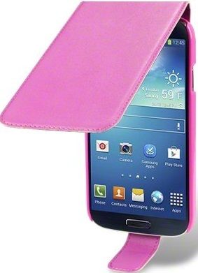 New Samsung I9500 Galaxy S4 Premium Pu Leather Flip Case Cover Pouch Black / Hot Pink / Red / Purple / White