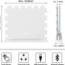 Bluetooth Hollywood Vanity Mirror with Lights 15 Dimmable LED Bulbs Makeup Mirror with Lights USB Charging Large Vanity Mirror with Touchscreen Control for Bedroom (FREE POSTAGE) Image 4