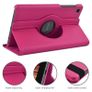 For Samsung Galaxy Tab A11 Tablet Case 360 Rotating PU Leather Cover - Rose Image 2